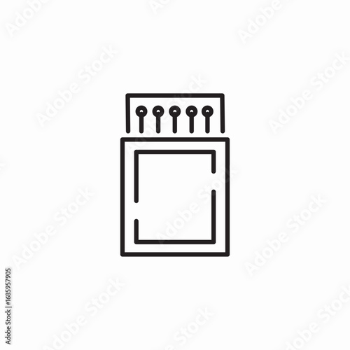 match box icon sign vector