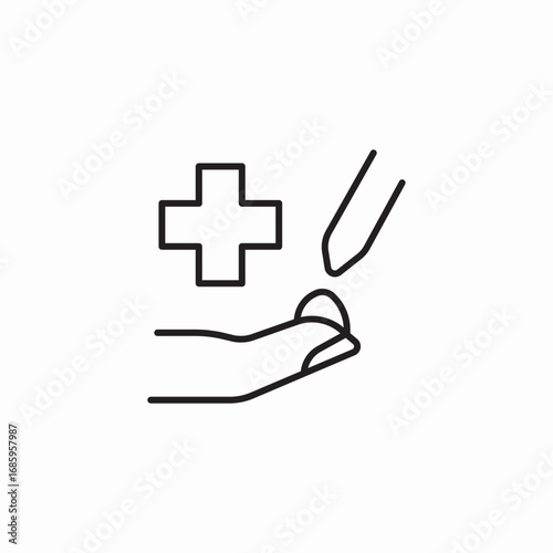 medical drops icon sign vector