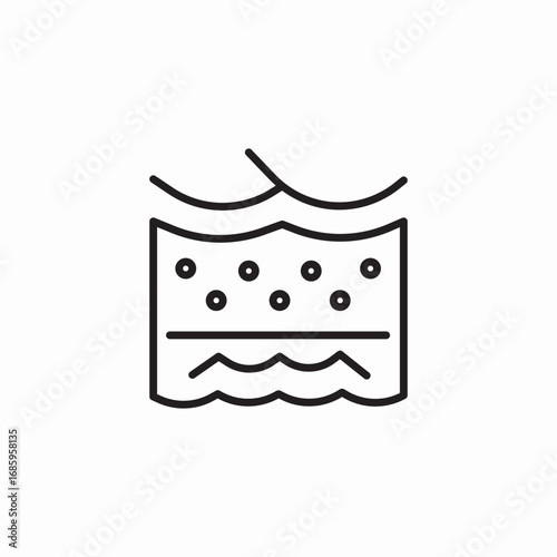 multilayer material icon sign vector