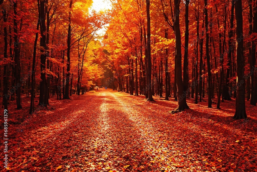 Obraz premium Autumn Ember Walk 