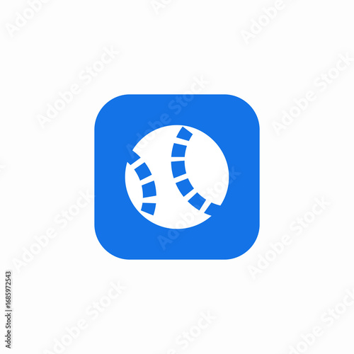 ball baseball sport icon sign vector