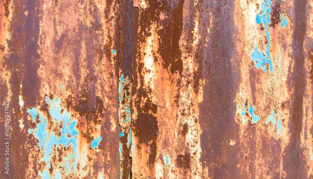 Fototapeta premium Rusty metal surface with peeling paint