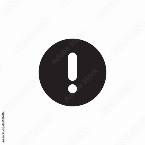 exclamation notice icon sign vector
