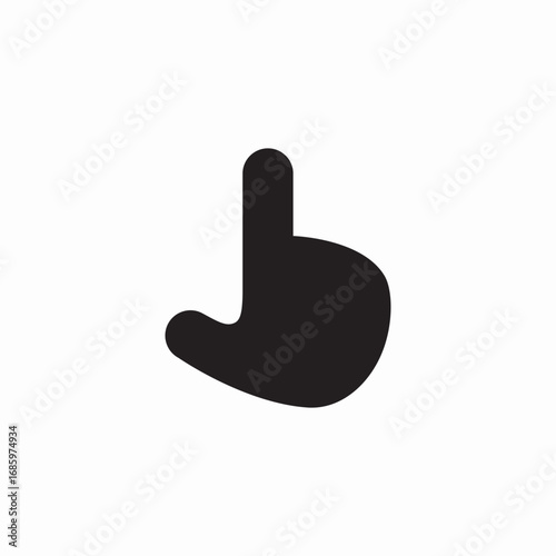 finger index point icon sign vector