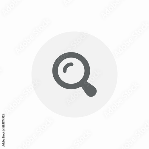 glass magnify icon sign vector