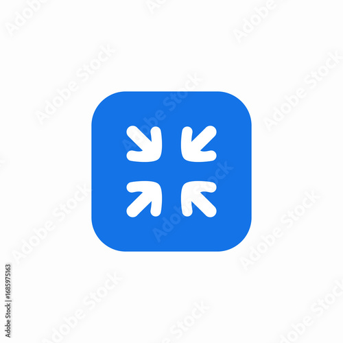 media video minimize icon sign vector