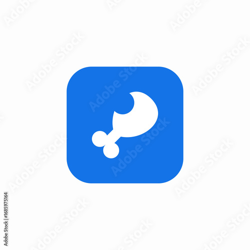 meat meal icon sign vector