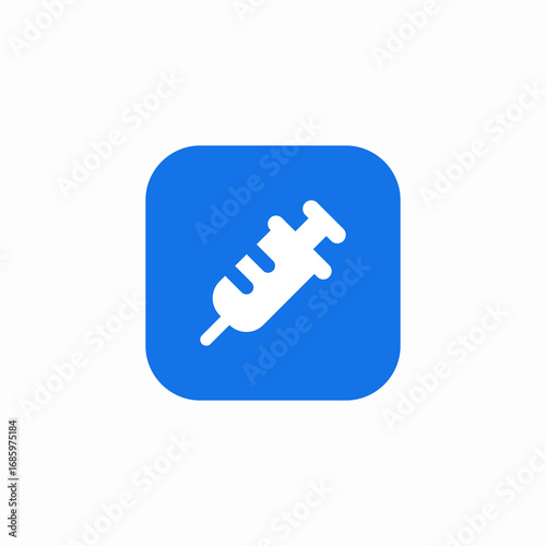 medicine inject icon sign vector