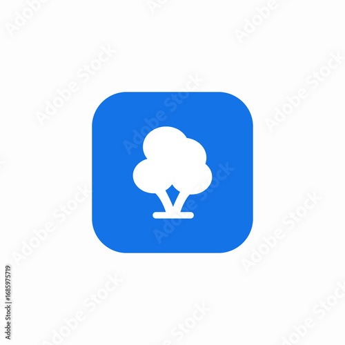 scene tree icon sign vector