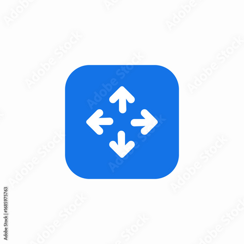 screen move icon sign vector