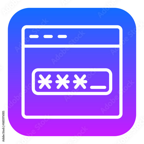 Browser Password Vector Icons