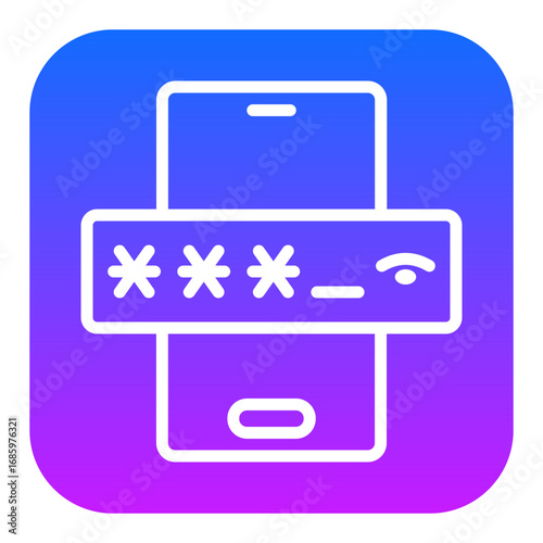 Mobile Password Vector Icons