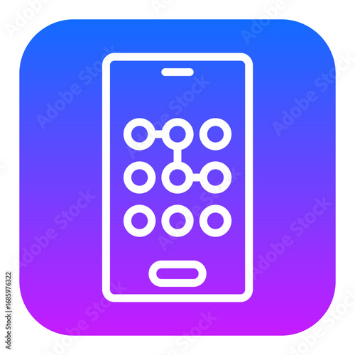 Mobile Pattern Lock Vector Icons