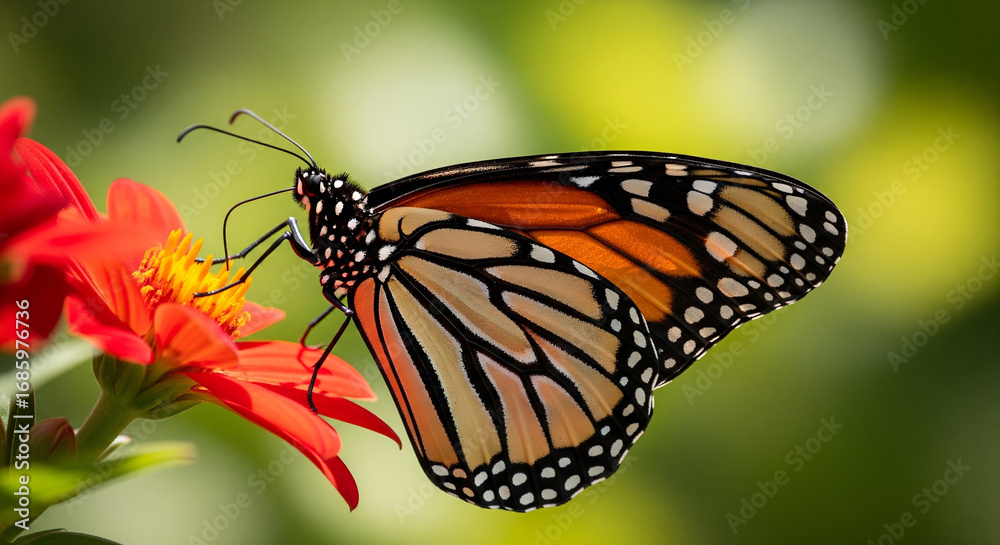Fototapeta premium Monarch Butterfly on a Flower