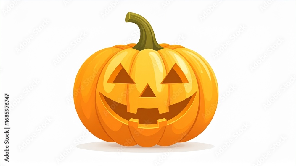 Fototapeta premium ハロウィンのかぼちゃ 背景素材 16:9サイズ AI生成素材