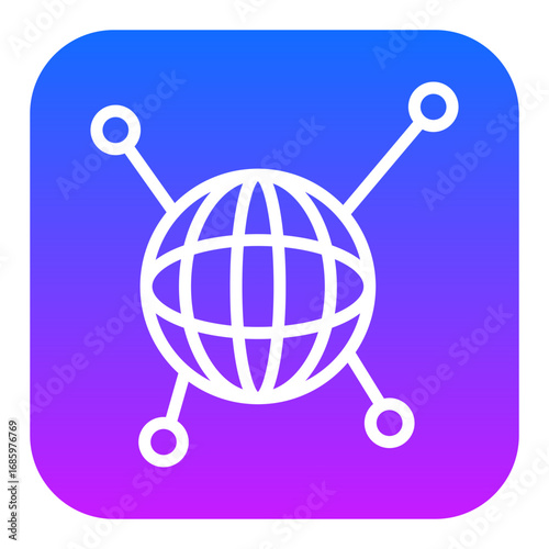 Global Network Vector Icons