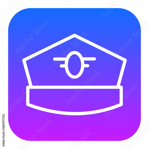 Pilot Hat Vector Icons