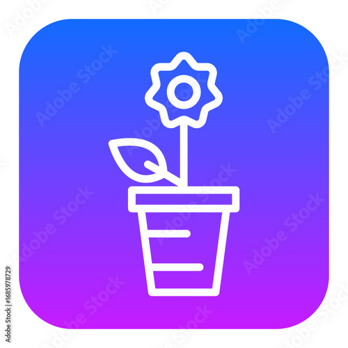 Flower Pot Vector Icons