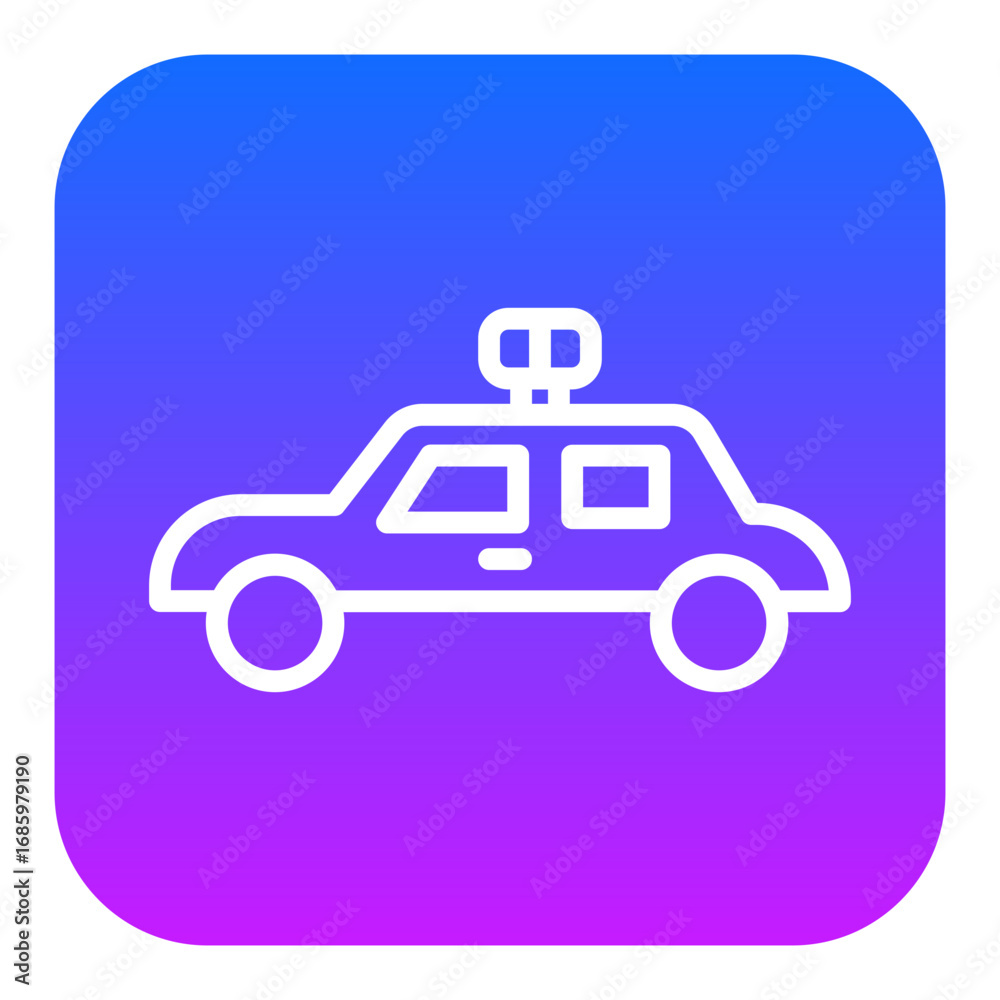 Obraz premium Police Car Vector Icons