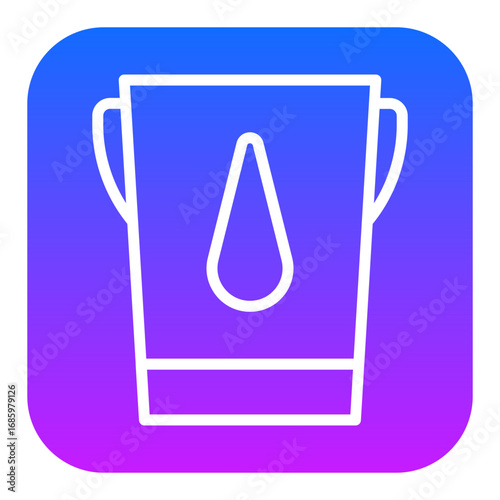 Water Bucket Vector Icons
