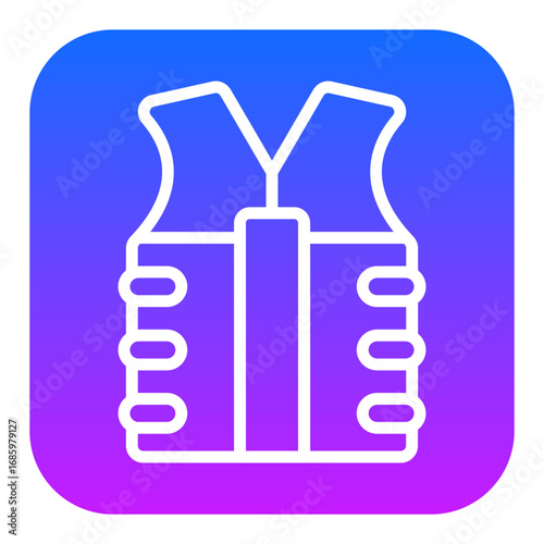 Bulletproof Vest Vector Icons
