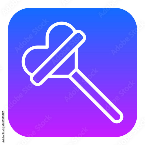 Heart Lollipop Vector Icons