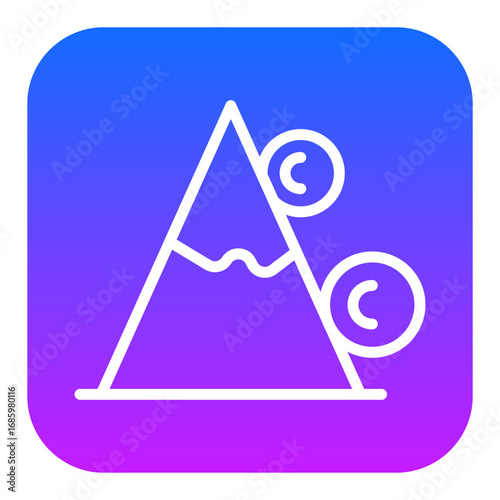 Snow Avalanche Vector Icons