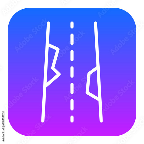Road Crack Vector Icons