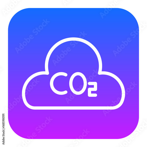 CO2 Pollution Vector Icons