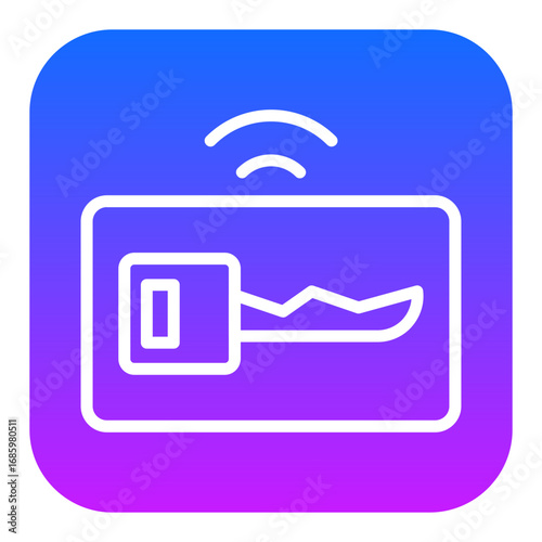 Smart Keycard Vector Icons