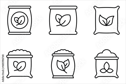 fertilizer icon set, Flat illustration of vector icon on white background. EPS 10.