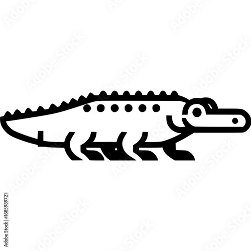 Krokodil Flach Icon - 5