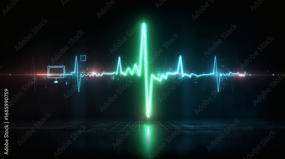 Fototapeta premium Futuristic Medical Icons for Health Technology