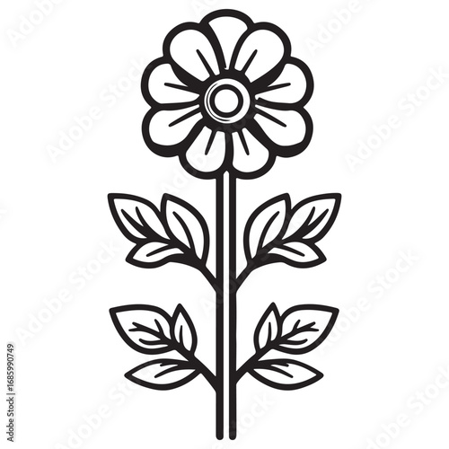 vector illustration of a flower
