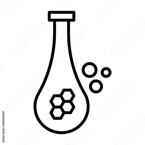 Synthesis vector line icon design 