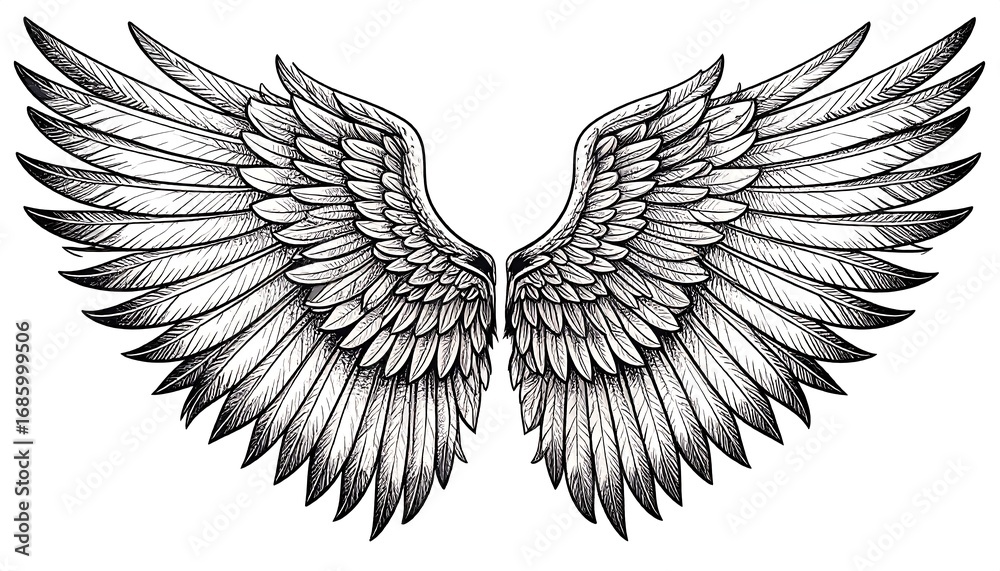 Obraz premium Detailed wings spread wide (3)