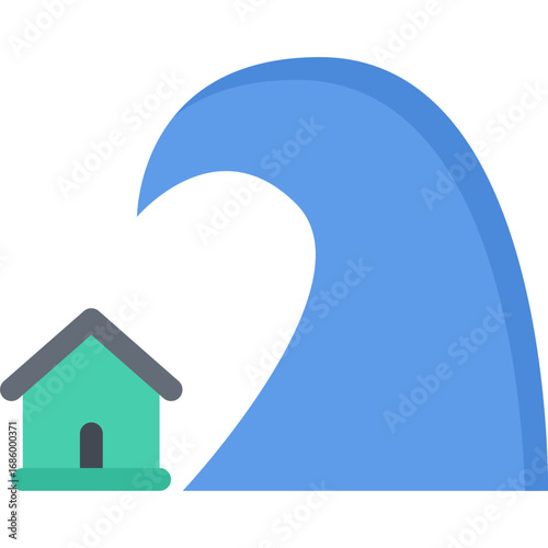 Tsunami House Icon