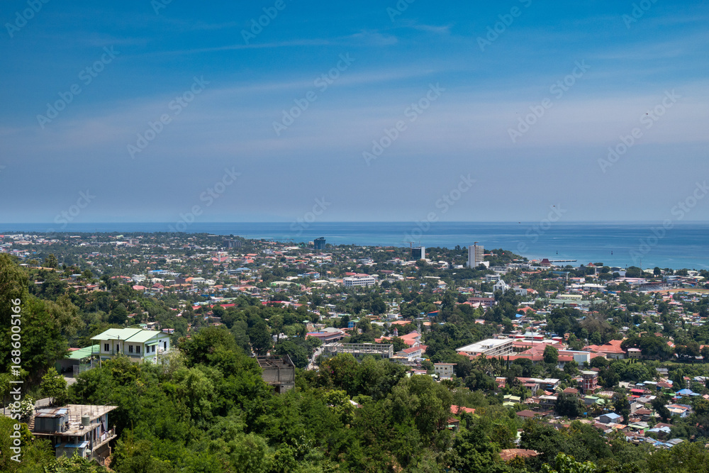 Fototapeta premium Dili aerial view, East Timor