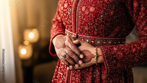 Bridal Elegance Indian Brides Exquisite Outfit.