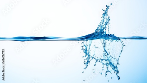 Water Splash and Ripple Effect - Blue Tone