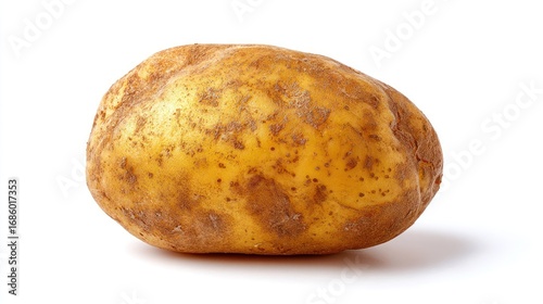 Single potato against white (1)