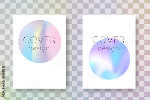 Minimalist Texture. Holograph Fluid. Pink Neon Cover. Digital Concept. Modern Banner. Rainbow Mesh. Colourful Pearl Brochure. Purple Minimalist Texture