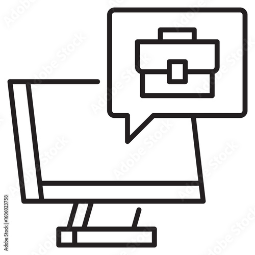 remote, online, job, work, telecommute, home, remote job, position, career, work from home, freelance, digital, employee, team, online, opportunity, position, work from anywhere ,Line,Icon