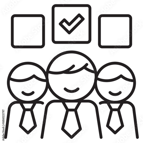 candidate, selection, hiring, job, process, recruitment, applicant, staff, role, interview, decision, shortlist, candidate pool, employee, opportunity, position, evaluation ,Line,Icon