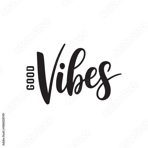 Good Vibes Only Colorful Positive Quote Design