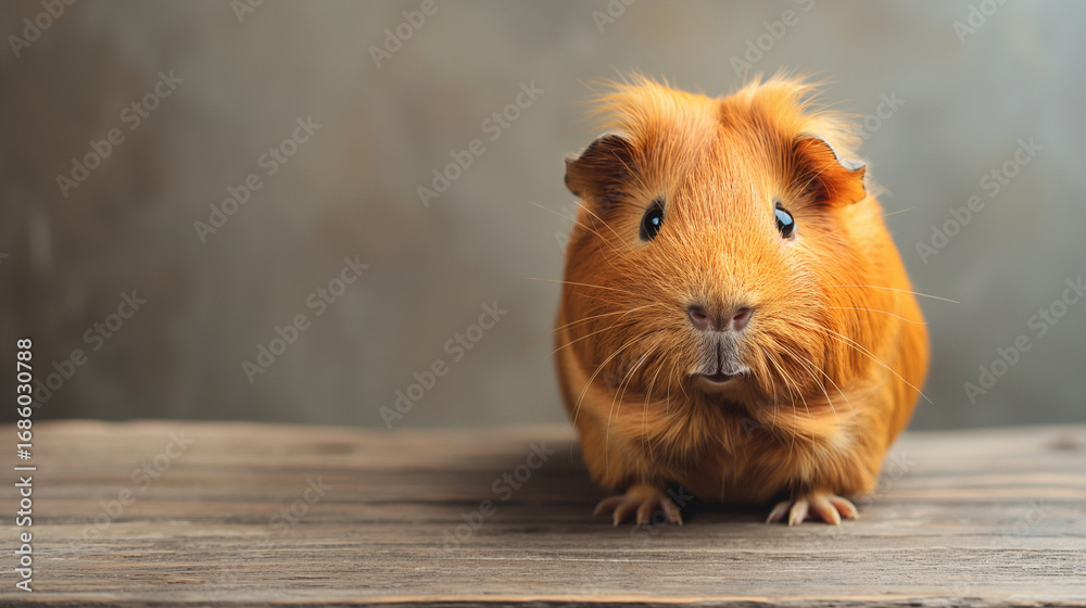 Fototapeta premium Porquinho-da-índia adorável