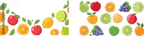 Colorful Assortment of Fresh Fruits.