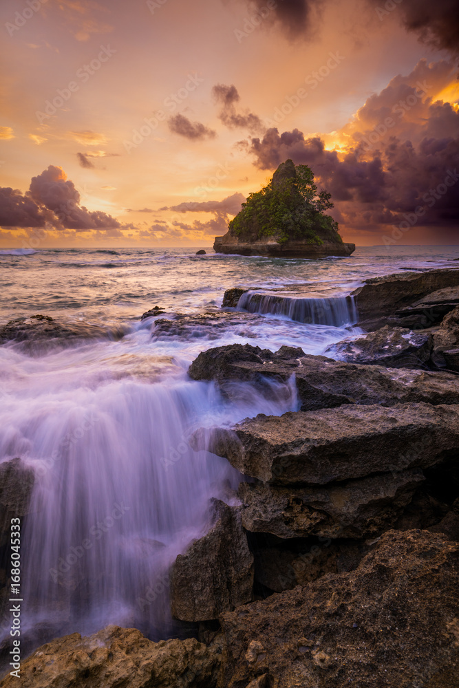 Obraz premium Indonesia, Indian Ocean sunset sunrise