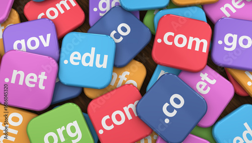Internet Domain Name Website Hosting Concept