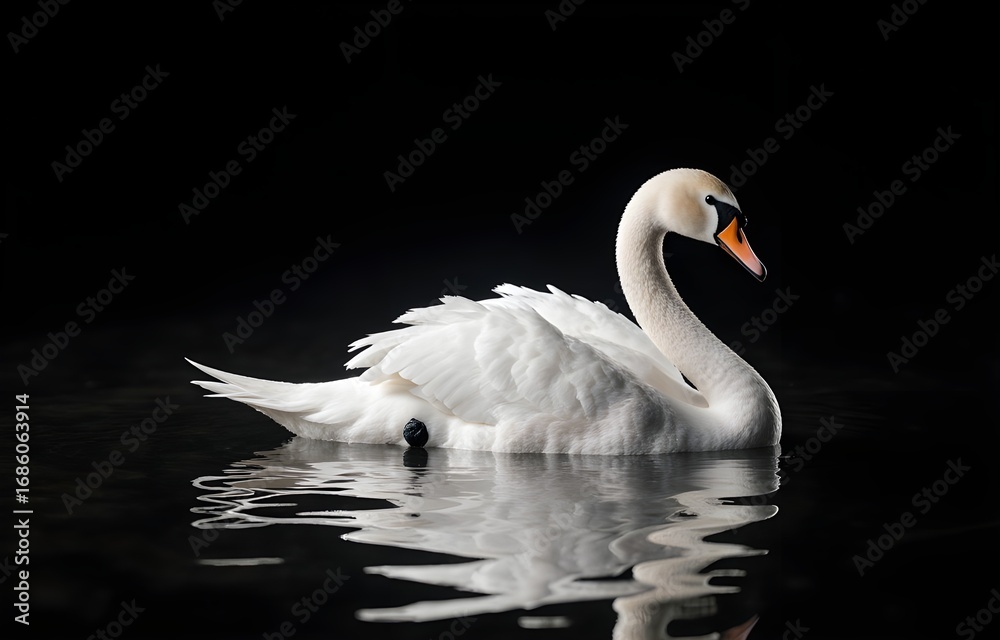 Fototapeta premium swan on the lake